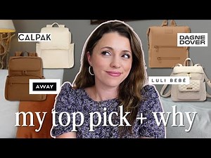Comparing Popular Diaper Bags 🍼 Dagne Dover, Away, Calpak, & Lulibebe -Baby Registry Help!