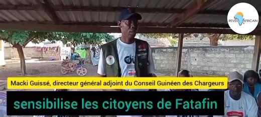 Fatafin (Dinguiraye): Macki Guissé, directeur général adjoint du Conseil Guinéen des Chargeurs se préoccupe des difficultés des citoyens de la localité. | Réveil Africain | Facebook