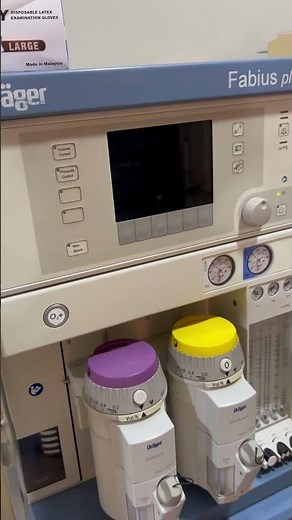 Drager Anesthesia Fabius Plus Machine Serviced Flow sensor & O2 cell Replaced