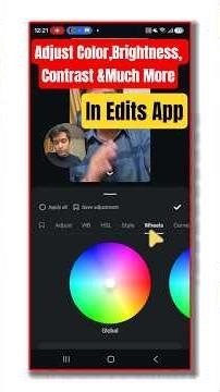 How to Adjust Color, Brightness, Contrast, Saturation in Instagram Edits App #tutorial