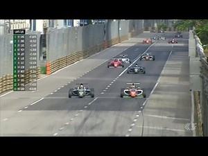 China Formula 4 Championship 2022. Race 1 Macau Grand Prix. Restart Battle for Win