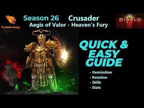 Diablo 3: Season 26 - Crusader - Aegis of Valor - Heaven's Fury - S Tier Pushing Guide