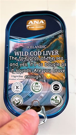 Icelandic wild cod liver, naturally packed in its own oil and incredibly rich and silky. It has that luxurious, melt in your mouth texture, just like foie gras, but straight from the ocean. A good source of healthy fatty acids, including omega 3s, plus vitamins A and D. Real food will always be the best source. #codfish #liver #realfood #healthyheart #tinnedfish