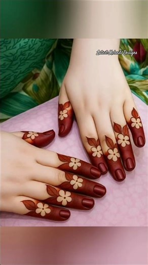 Simple&easy finger Mehndi designs 🌌🌌 #mehndi #mehndidesign #henna #hennadesign #latestmehndidesign