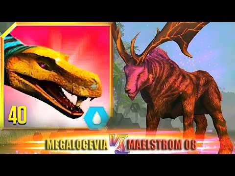 MEGALOCEVIA VS MAELSTROM 08 BATTLE MODS | JURASSIC WORLD THE GAME