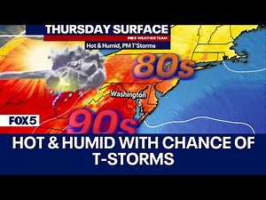 DC weather: Hot, humid Thursday with possible afternoon thunderstorms