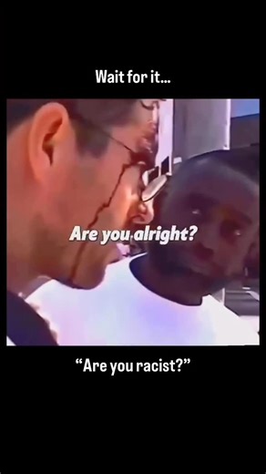 Real Facts | This archived footage shows a man who was just beaten by protestors being confronted by a news reporter after the attack. She asks “are... | Instagram