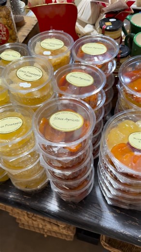 ✨🍒 Glacé fruit fans — we’re fully restocked! 🍒✨ It’s officially Christmas cake and pudding season, and our shelves are loaded with all the glacé fruit you need to get baking. Cherries, apricots, pineapple, mixed fruit — it’s all here and ready to be stirred into something festive and delicious. And don’t forget the finishing touch… Top your creations with @maxwellstreatscondiments Brandy Sauce or Brandy Butter — the perfect pairing for every pudding or slice of cake. Pop in and get everything 