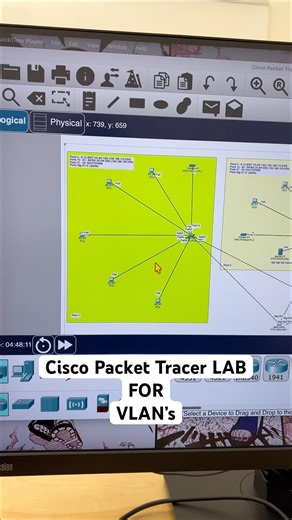 Vlans explained using cisco packet tracer!… #ccna #networkdiscovery #networkequipment #telugu