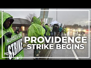 Providence strike begins as some doctors and nurses hit the picket lines