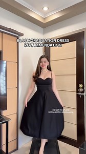 black graduation dress outfit ideas 👩‍🎓🎓#graduationoutfitideas #graduationoutfit #FashionTrends #reelsfashion #classyfashion #officeoutfit | Krisha Wong