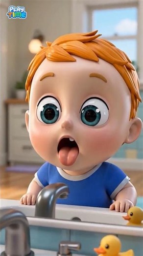 Baby Makes Funny Faces 🤪😆 | Baby Cartoon #shortsfeed #shorts