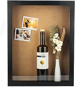 16x20 Extra Large Shadow Box, Super Deep Shadow Box Display Case with Magnetic Door，for Displaying Photo Souvenir Collection（Black）