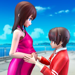 Anime Pregnant Mother Life Simulator Game 3d: Virtual Pregnant Anime Mommy Daycare Games – Anime Girls Newborn Baby Family Life Sim