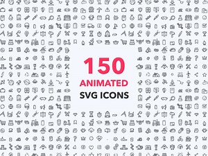 150 Animated Icons Pack