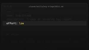 You can now set effort level in skills/slash commands!This controls how long the model thinks before answering, and overrides your session default