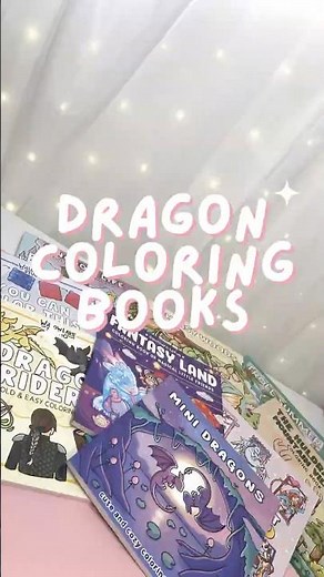 My Dragon Coloring Book Collection 🐉✨ Cozy Flip Through of Fantasy Art Books