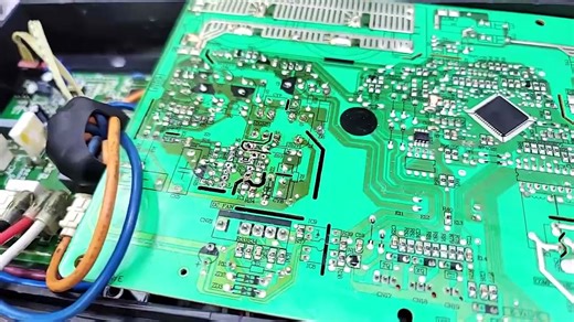 Haier Dc inverter ac E7 error code outdoor pcb Dc inverter ac pcb training center Babar Electronics_4