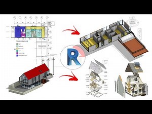 Revit architecture (2D plan to 3D plan) & Explode Model