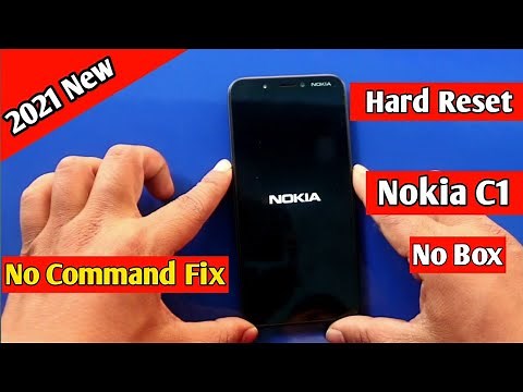 Hard Reset Nokia C1 Ta-1165 No Command Fix without Box || Nokia C1 Remove PIN Pattern Password