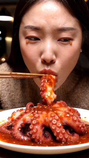 Extreme Spicy Seafood | Octopus Mukbang ASMR SOUND #mukbang #asmr #shorts