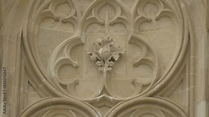 Bas-relief on the exterior wall of a building