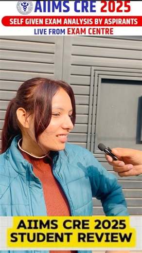 Aiims cre Exam students Review | Paper Analysis from exam center #aiimsdelhi #aiimscre2025 #aiimscre