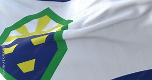 Flag of Colorado Springs, city of United States of America - loop