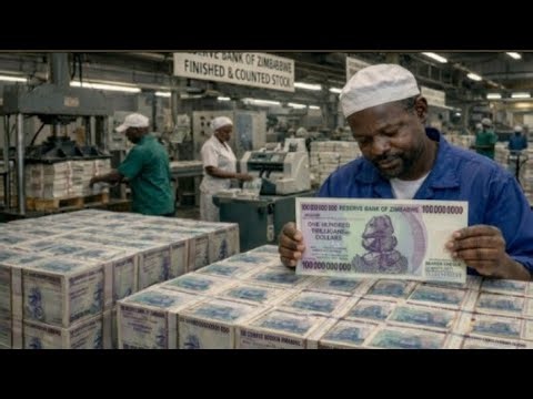 Inside Zimbabwe's Money Factory: The Day They Printed a $100 Trillion Banknote (Full Process)