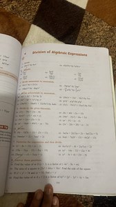 Help me to how to divide algebra, expression and solve the eigh... | Filo