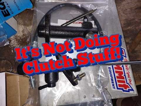 91 S10 Replacing Clutch Master and Slave Cylinders