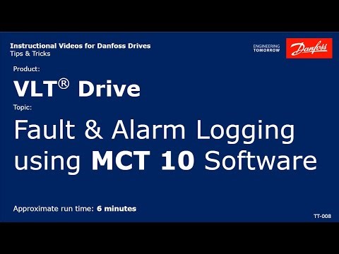 VLT Drives: Fault & alarm logging using MCT 10 software