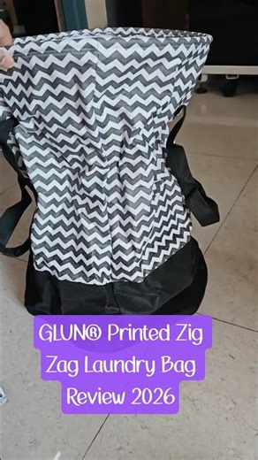 GLUN® Printed Zig Zag Laundry Bag Review 2026