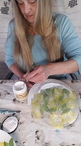 Learn how to make a easy,fun and budget Friendly decorative plate,using napkins,Dollar Tree Clear Plate and Mod Podge | The Passionate Painted Lady