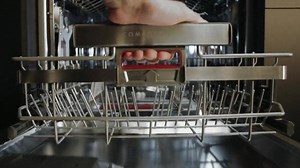 The Comfortlift™ Dishwasher by AEG provides an innovative solution to making dishwashing even easier. With a dedicated glass washing program and SoftGrip rubber clamps to help keep your champagne flutes in position. ComfortRails allow the basket to slide into place smoothly. AirDry technology maximises drying performance with natural airflow. When the cycle is complete, the door automatically opens allowing for fresh air. A Satellite Spray Arm ensures that all areas of the dishwasher are reached
