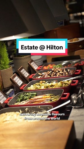This is one of the best buffet experiences around! Estate at the Hilton Singapore Orchard will definitely impress. With a wide variety of diverse cuisines, there's always something for everyone. Great deals available for Hilton Honors members. 📍Estate Lvl 5 Hilton Singapore Orchard 333 Orchard Rd Singapore 238867 📹: @byjanekho #HiltonHonorsYourMoments #Hilton #HiltonHonors #HiltonSingaporeOrchard #DreamWeddings #Weddings #SGWeddings #singaporebridesweddings