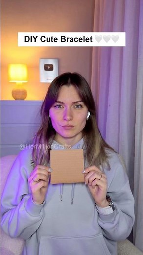 DIY Beaded Friendship Bracelet 🤍 Easy & Cute Handmade Gift #diy #trending #viral #handmade #cute