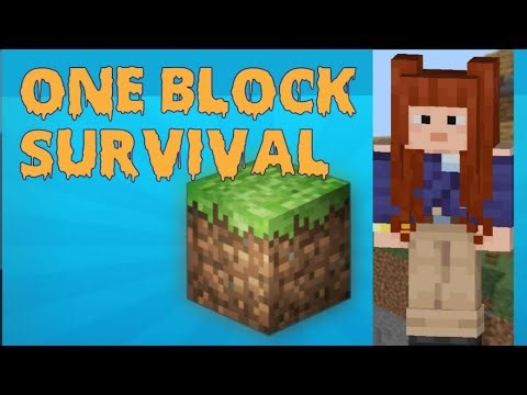 Minecraft One block survival😱!Part 1! Shaily gamer 07