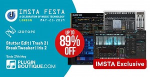 Get up to 89% off iZotope plugins & bundles at Plugin Boutique