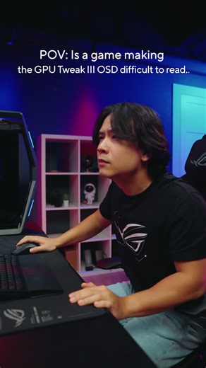 ROG Singapore on Instagram: "Is a game making the GPU Tweak III OSD difficult to read? 👀​⁣ ⁣ Let your phone handle the monitoring instead!​​⁣ ⁣ Use the GPU Tweak III mobile module to check temps, clock speeds, and performance in your next gaming session. 📱⚡​​"