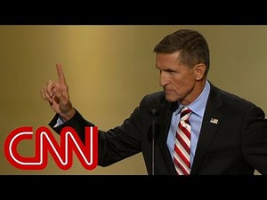 Michael Flynn leads 'lock her up' chant at 2016 RNC