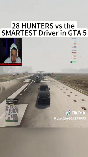 28 Hunters vs Smartest Driver in GTA 5 | Airport Escape!