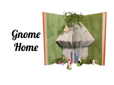 Book Folded Gnome Home, Fairy House