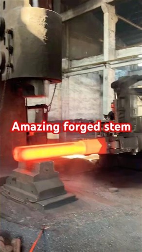 This video show how to forging 48” ball valve stem.
