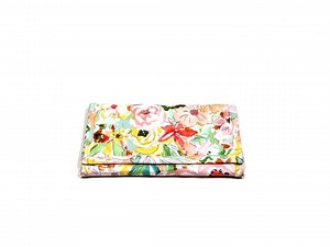Watercolor Floral Wallet Quilted Women's Trifold Fabric Zipper Pocket Handmade - Etsy