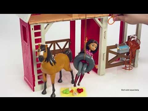 Spirit Untamed Swing and Saddle Barn Playset - Smyths Toys