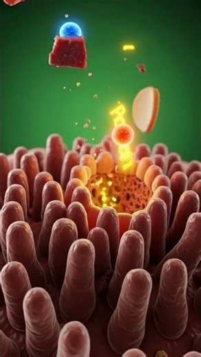 What Happens Inside Your Body After Eating a Burger 3D Anatomy Breakdown #facts #3danatomy #shorts