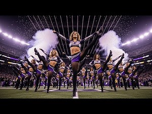 Baltimore Ravens Cheerleaders | Epic NFL Halftime Performance 4K