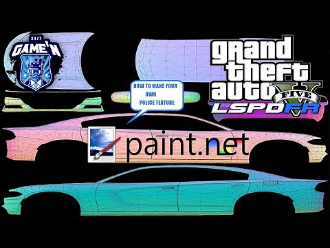 HOW TO CREATE YOUR OWN POLICE TEXTURE | PAINT.NET | LSPDFR | GTA 5