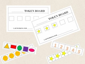 Basic Token Board for Positive Reinforcement - Behavioral Reward System - Etsy